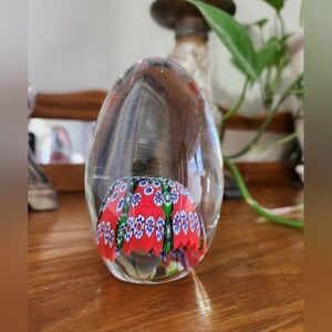 Colorful Glass Art Egg